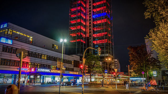Die Berliner Stadt in der Nacht